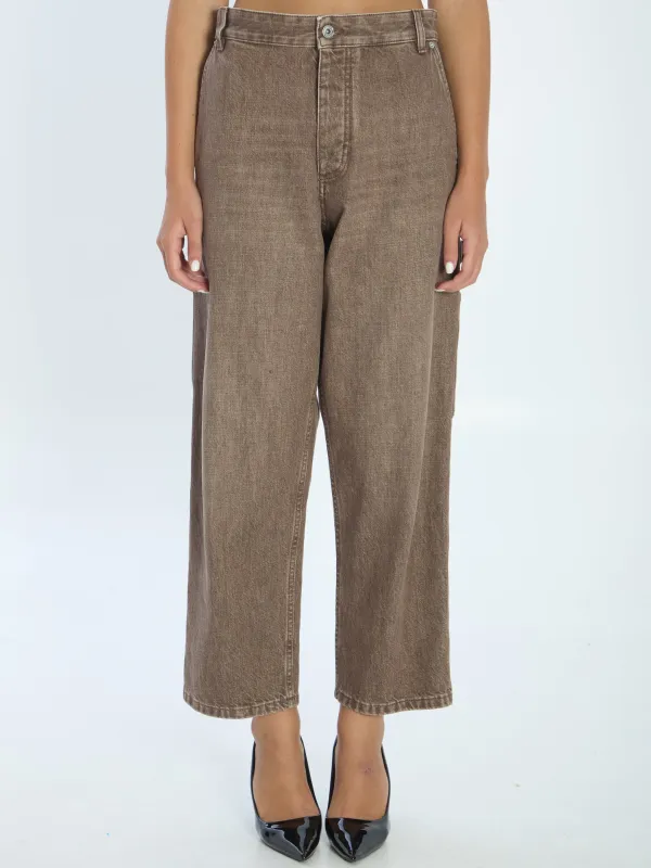 Brown cargo jeans sold by Lord & Taylor