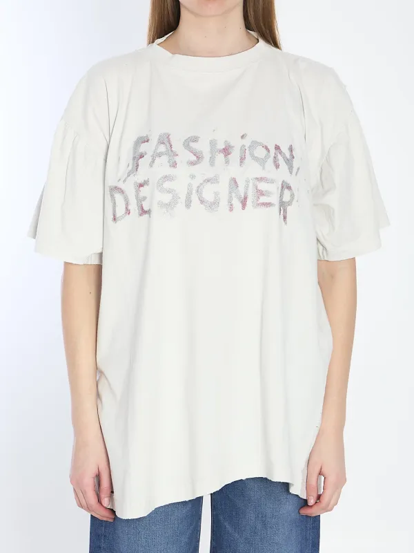 Distressed cotton shirt made by Balenciaga