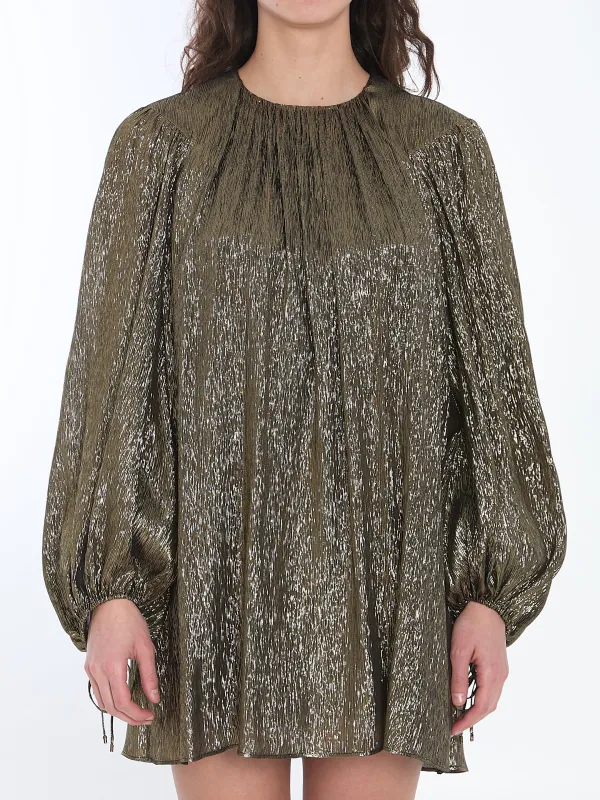 Ruched mini dress sold by Lord & Taylor