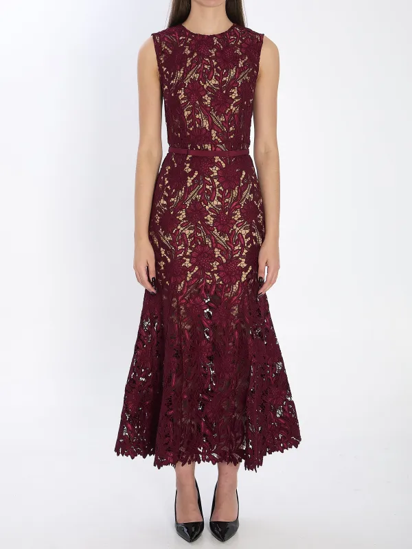 Guipure lace midi dress sold by Lord & Taylor