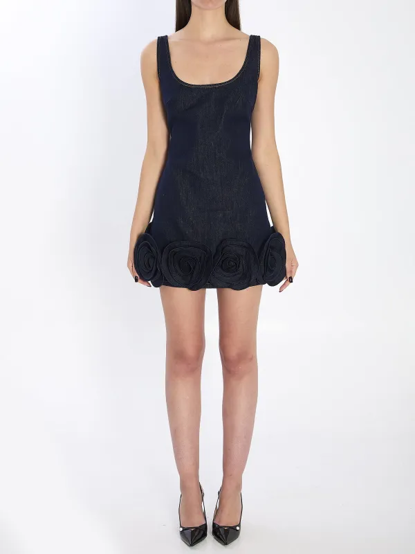 Denim 3D Flower mni dress sold by Lord & Taylor