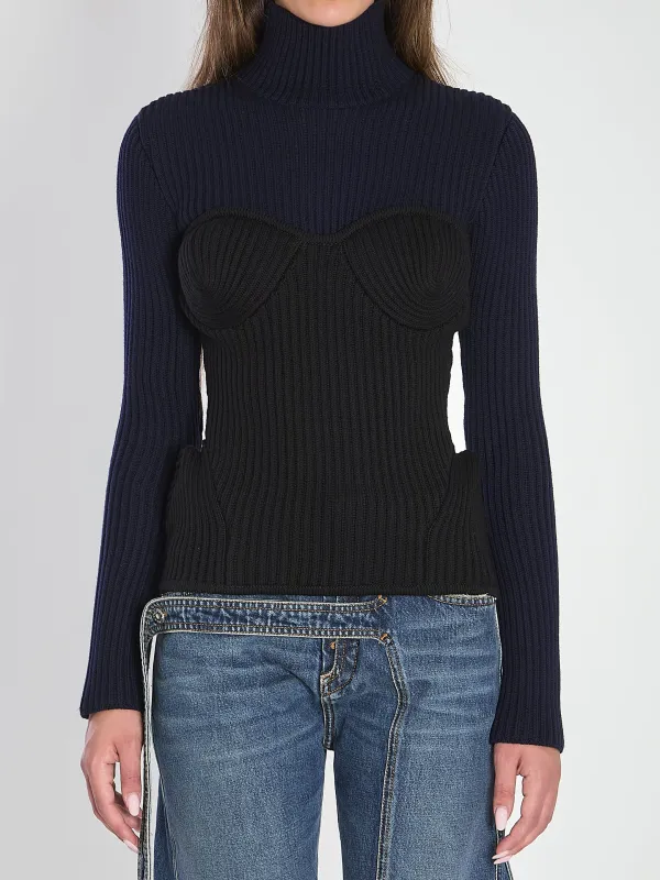 Ribbed knit pullover sold by Lord & Taylor