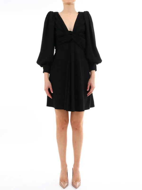 Wrap dress black made by Celine