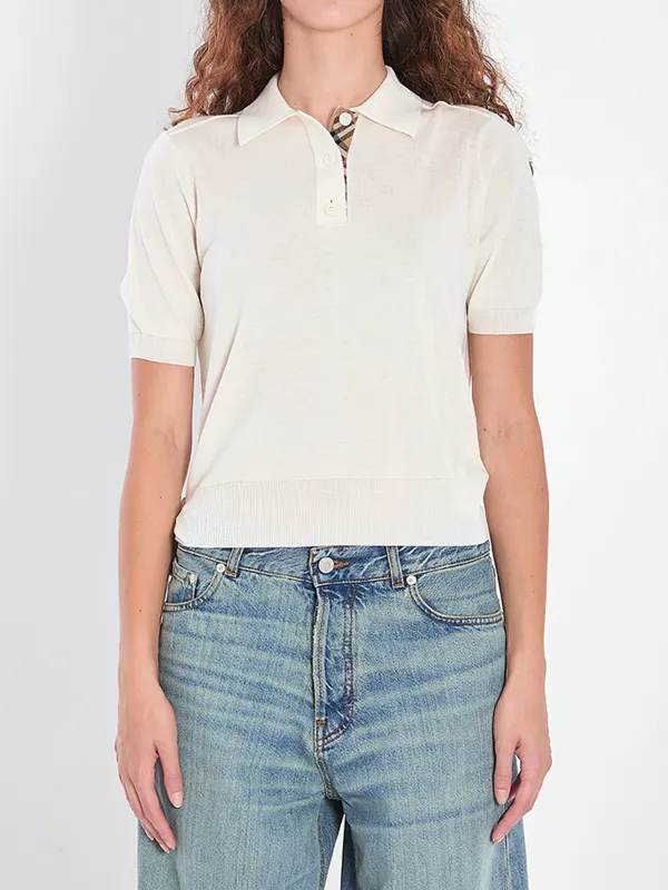 Wool Polo Shirt made by Burberry