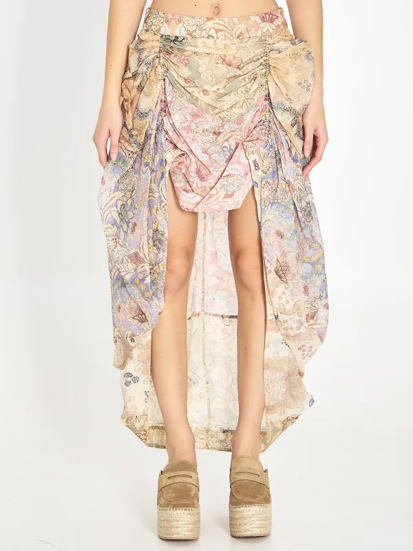 Rebellion draped midi skirt made by Zimmermann