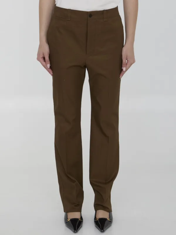 Pants in cotton twill made by Yves Saint Laurent