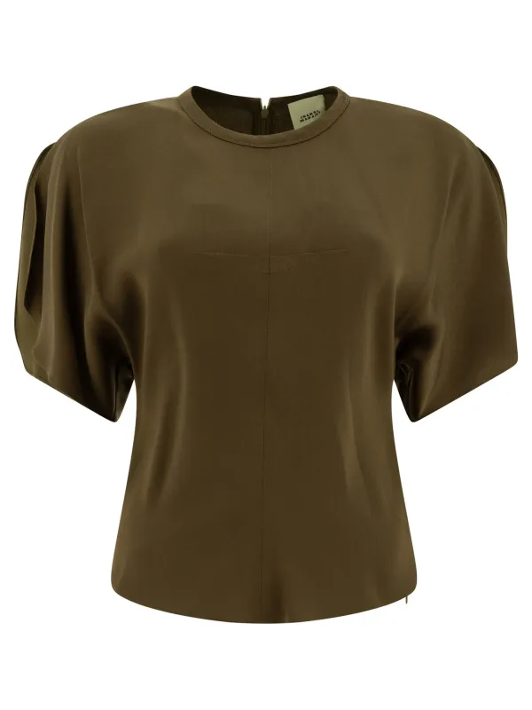 Top with puff sleeves made by Isabel Marant