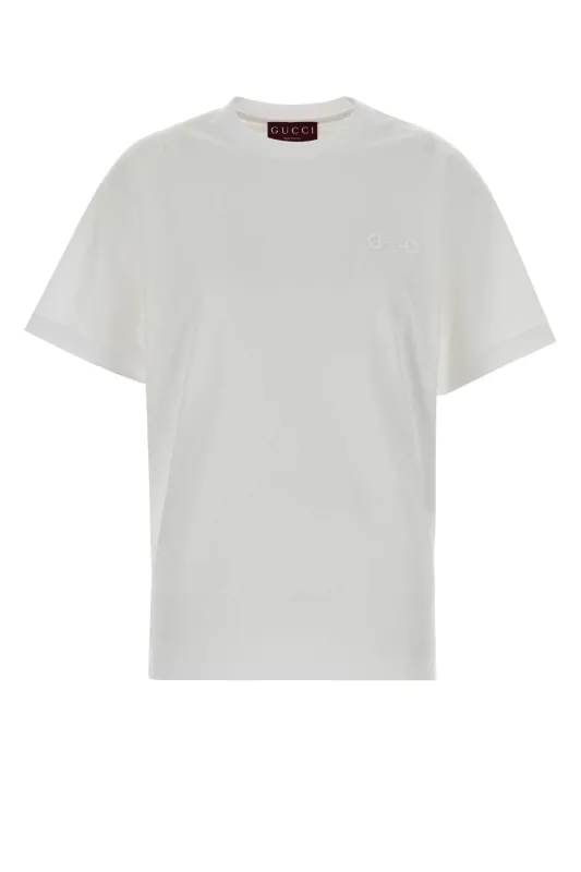 WHITE COTTON JERSEY REGULAR MEDIUM made by Gucci