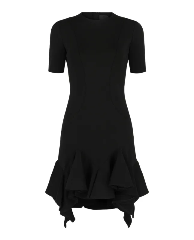 Ruffled-Trim Panelled Dress made by Givenchy