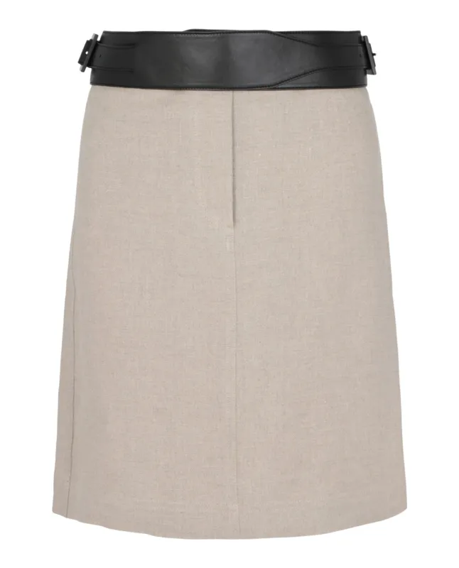 Skirt With Removable Leather Belt sold by Lord & Taylor