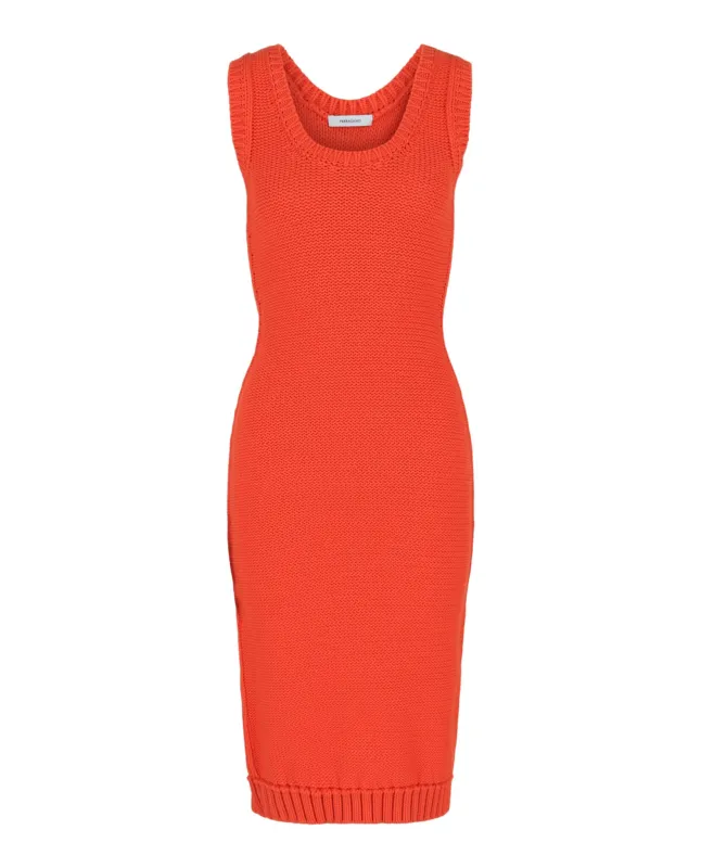 Sleeveless Midi Ribbed Dress made by Salvatore Ferragamo