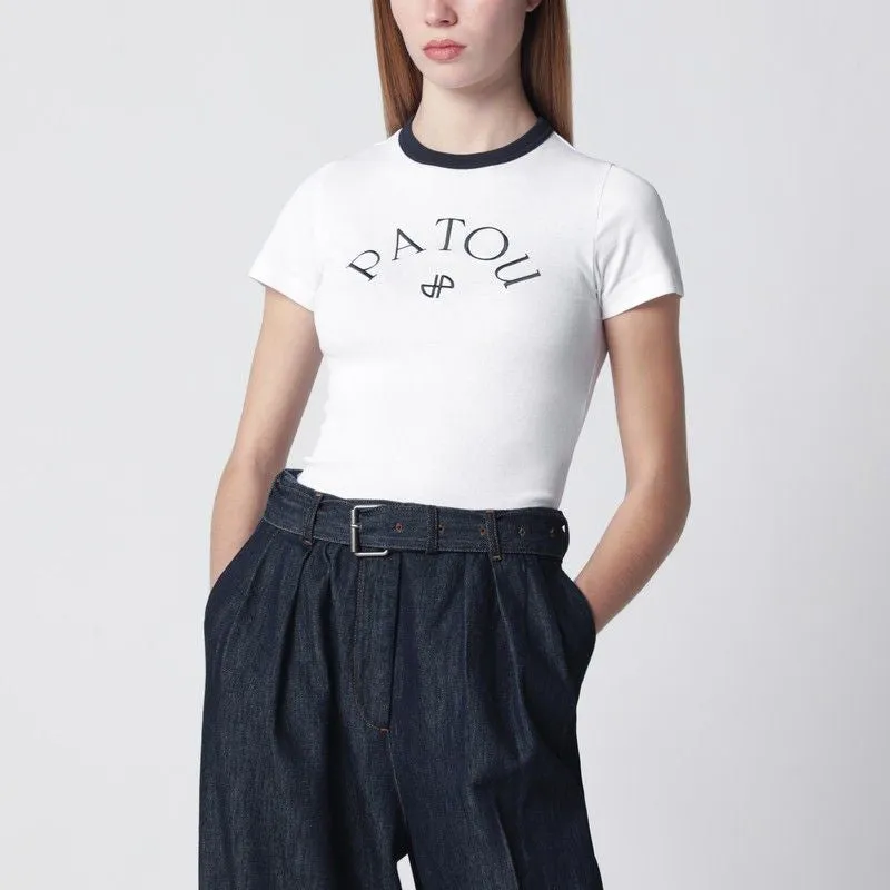 WHITE TSHIRT WITH EMBROIDERED LOGO sold by Lord & Taylor