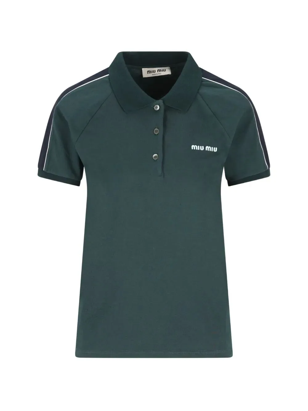 BOTTLE GREEN COTTON POLO SHIRT sold by Lord & Taylor