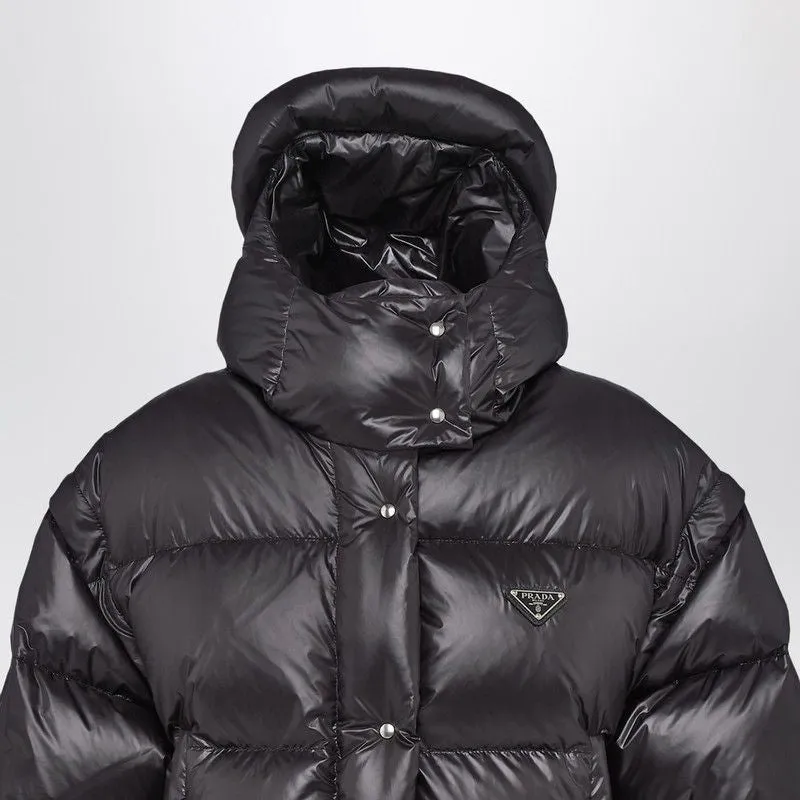 BLACK CONVERTIBLE RENYLON BOMBER JACKET WITH LOGO sold by Lord & Taylor product image thumbnail 2