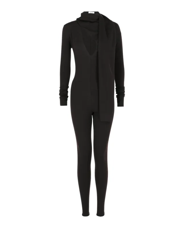 Draped Cutout Jumpsuit made by Salvatore Ferragamo