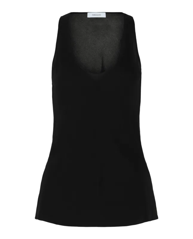 Silk Tank Top made by Salvatore Ferragamo