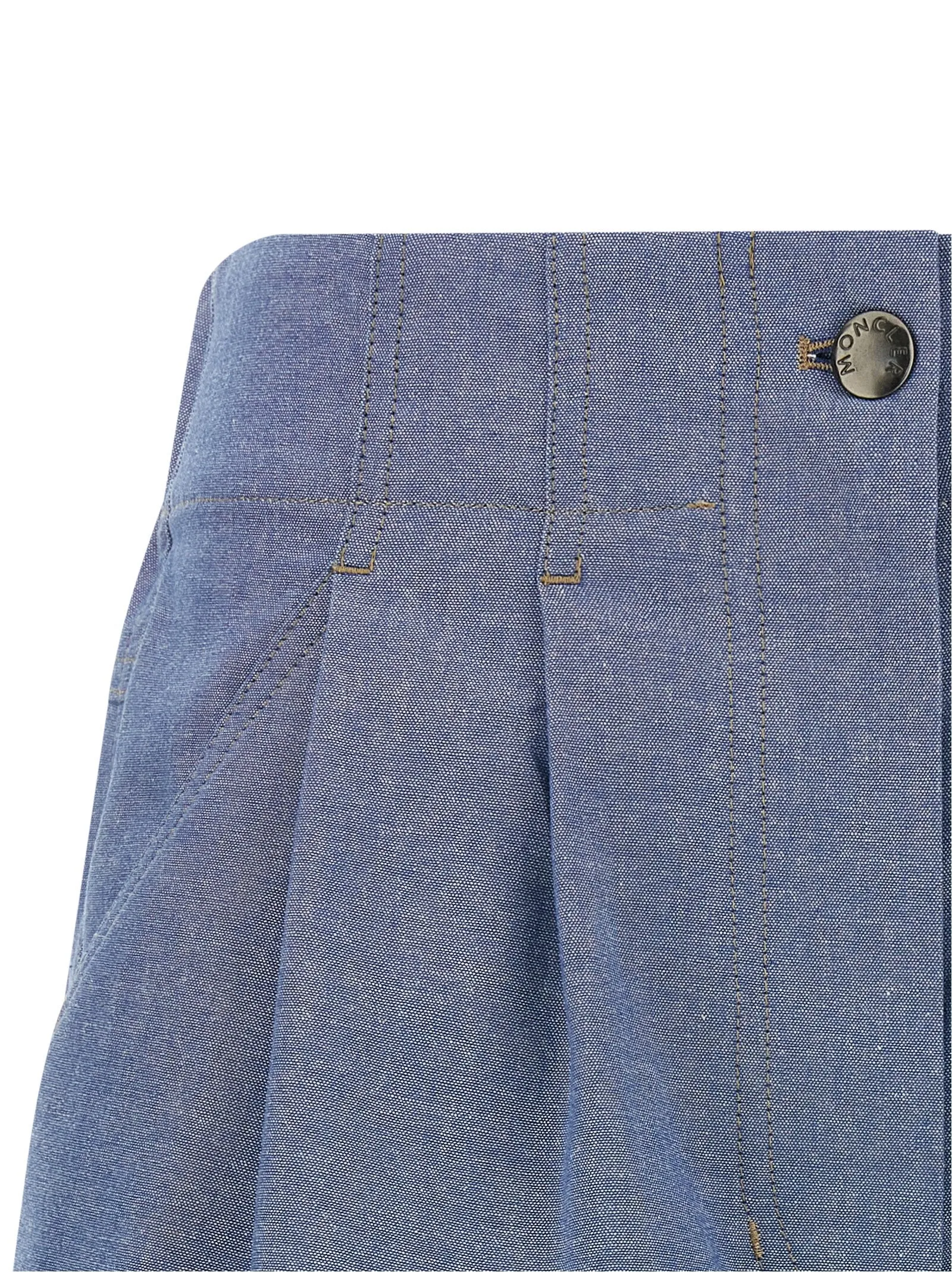 Chambray cotton shorts sold by Lord & Taylor product image thumbnail 3