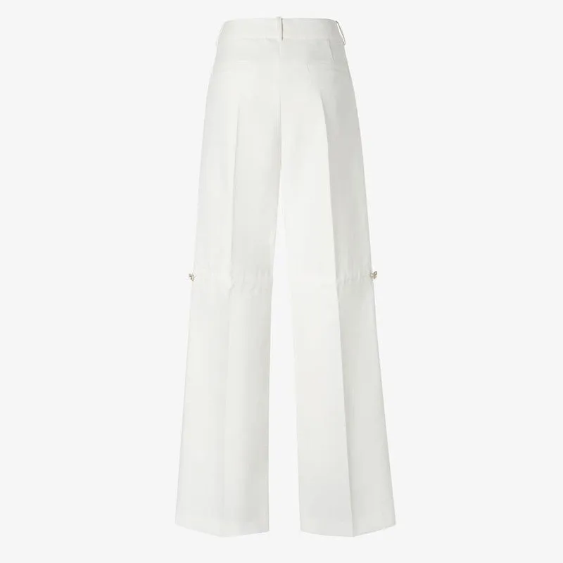 Wide leg cotton pants sold by Lord & Taylor product image thumbnail 2