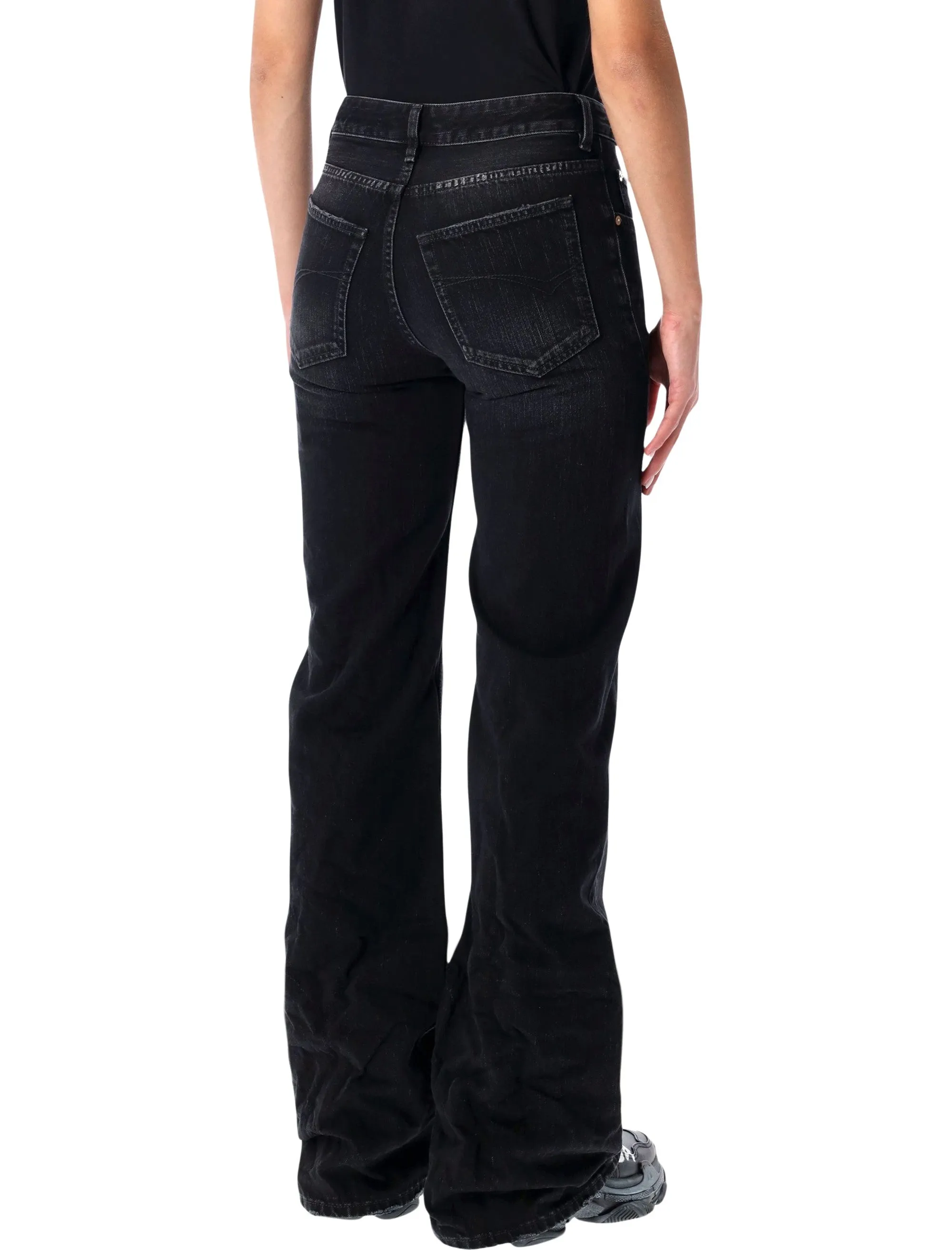 WIDE LEG COTTON DENIM PANTS sold by Lord & Taylor product image thumbnail 2
