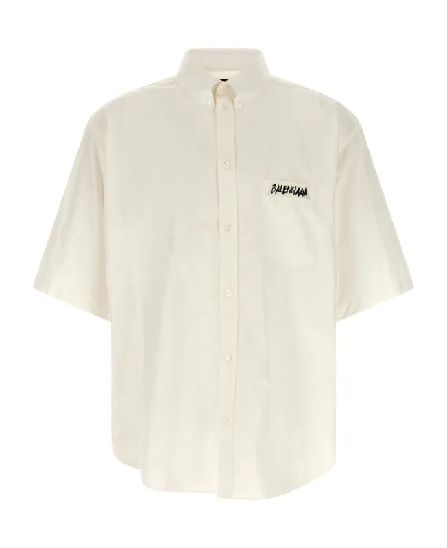 SHORT-SLEEVE BUTTON-DOWN SHIRT WITH CHEST POCKET sold by Lord & Taylor