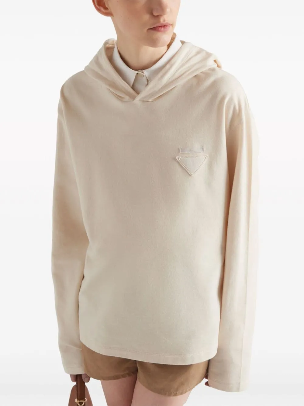 STRETCH COTTON HOODED SWEATSHIRT sold by Lord & Taylor product image thumbnail 2