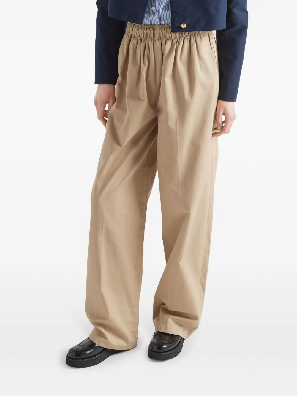 COTTON POPLIN WIDE-LEG sold by Lord & Taylor product image thumbnail 2