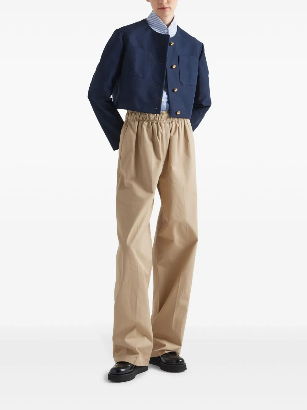 COTTON POPLIN WIDE-LEG sold by Lord & Taylor product image thumbnail 3