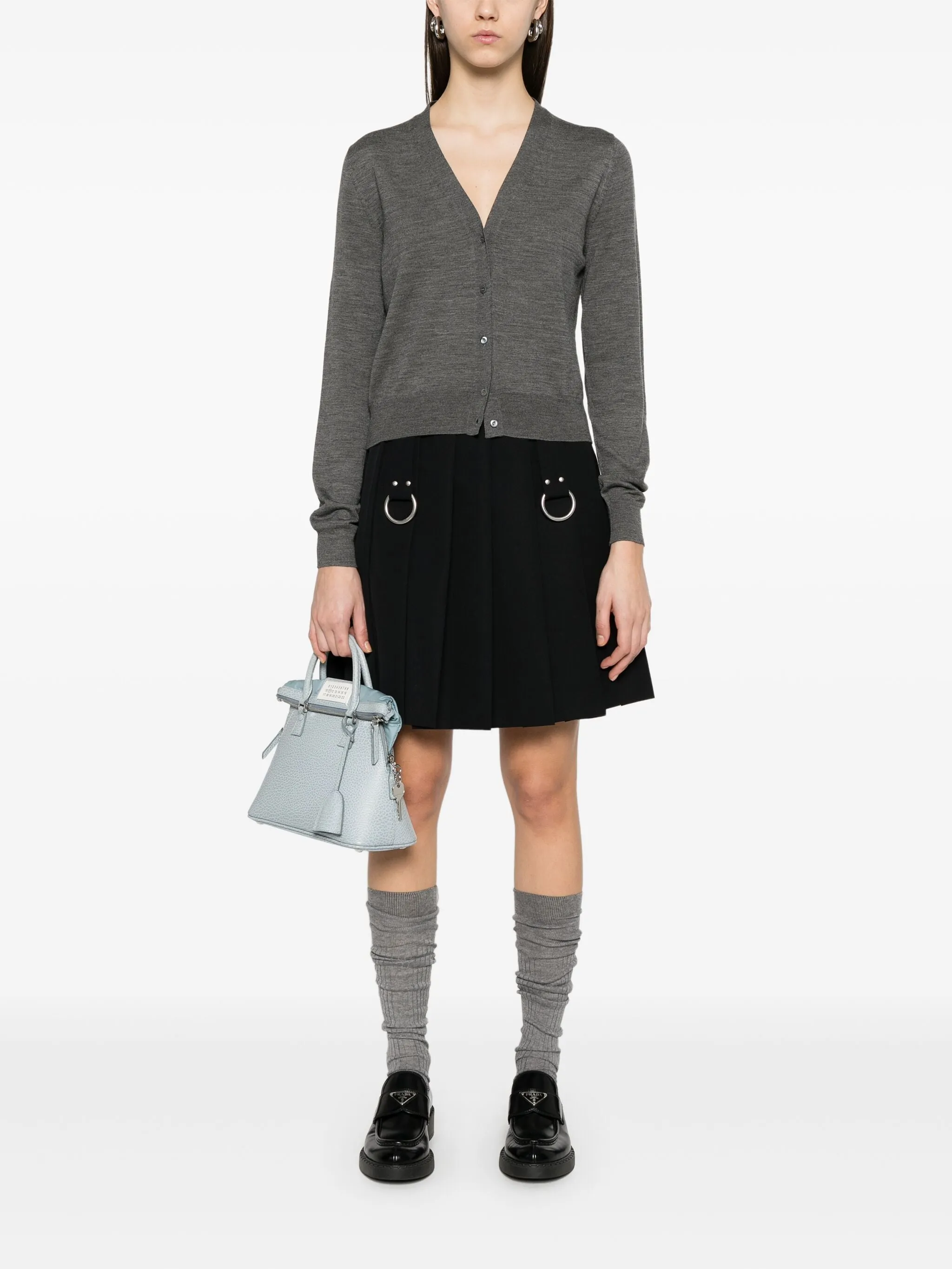 BUTTON FASTENING V-NECK sold by Lord & Taylor product image thumbnail 2