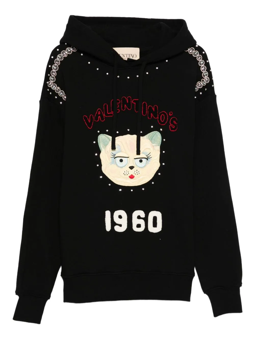 CAT-EMBROIDERED HOODIE sold by Lord & Taylor