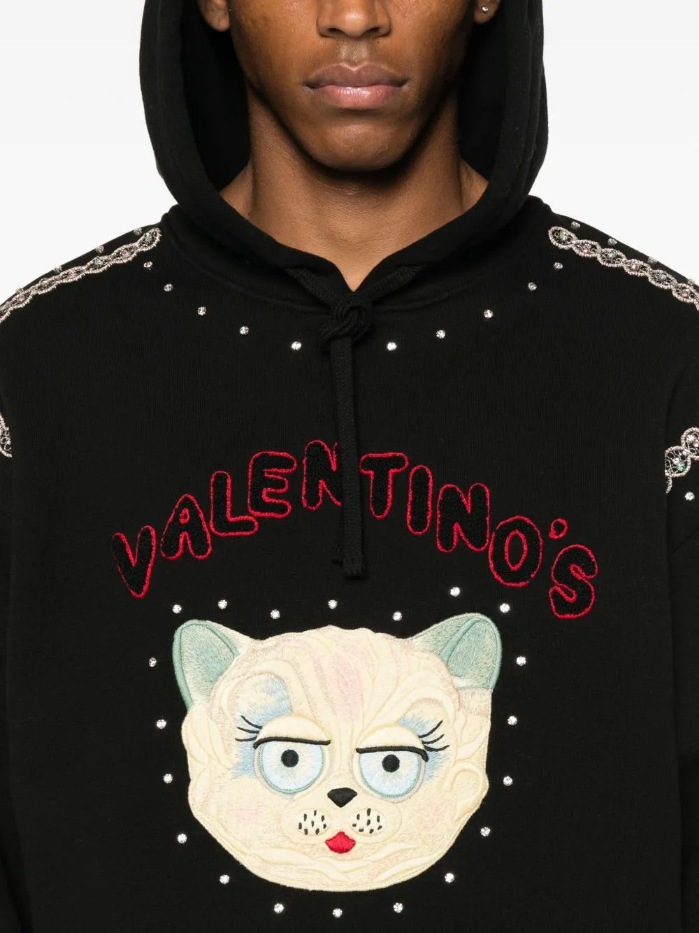 CAT-EMBROIDERED HOODIE sold by Lord & Taylor product image thumbnail 2