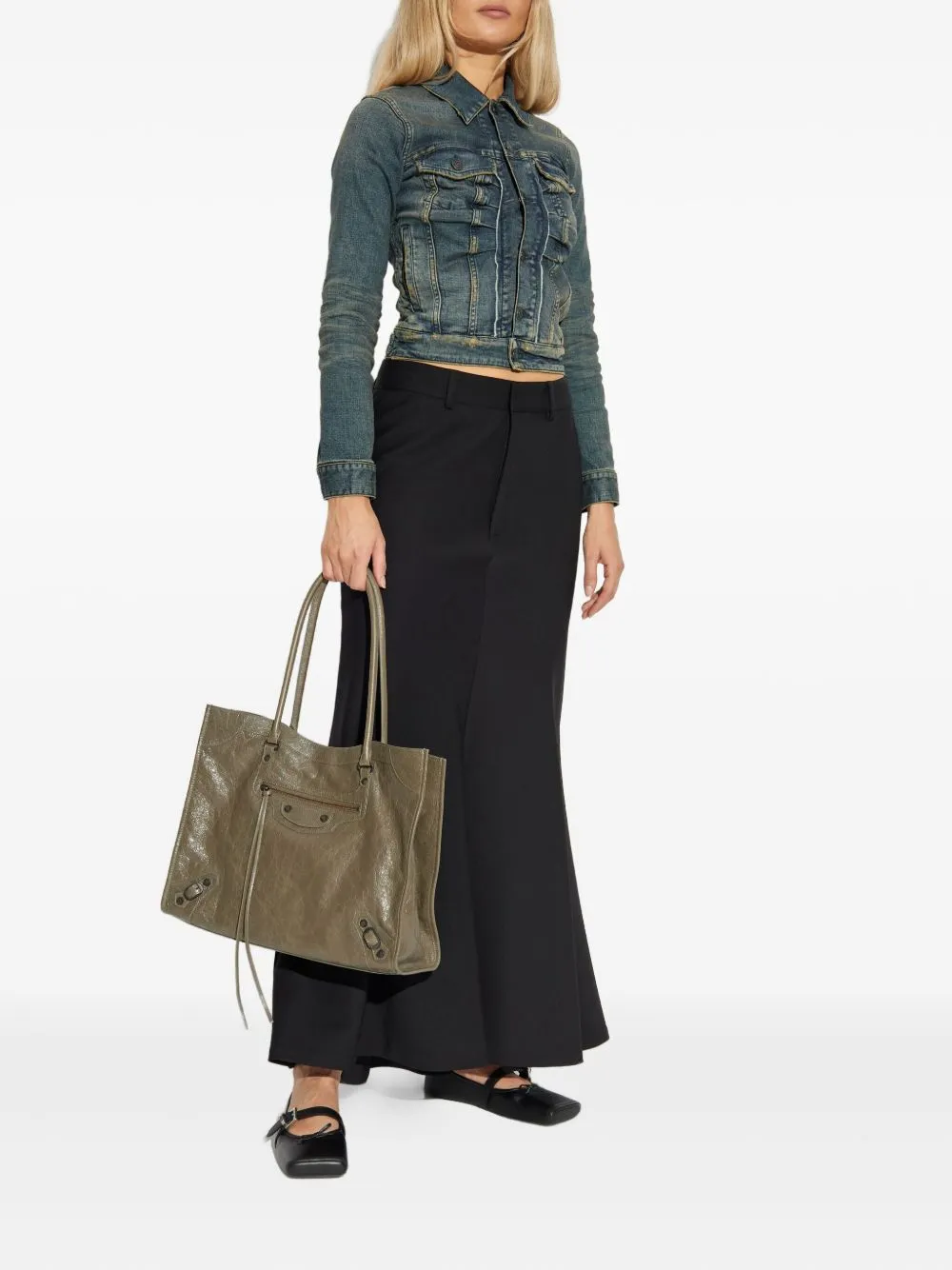 BUTTON FASTENING DENIM JACKET sold by Lord & Taylor product image thumbnail 2