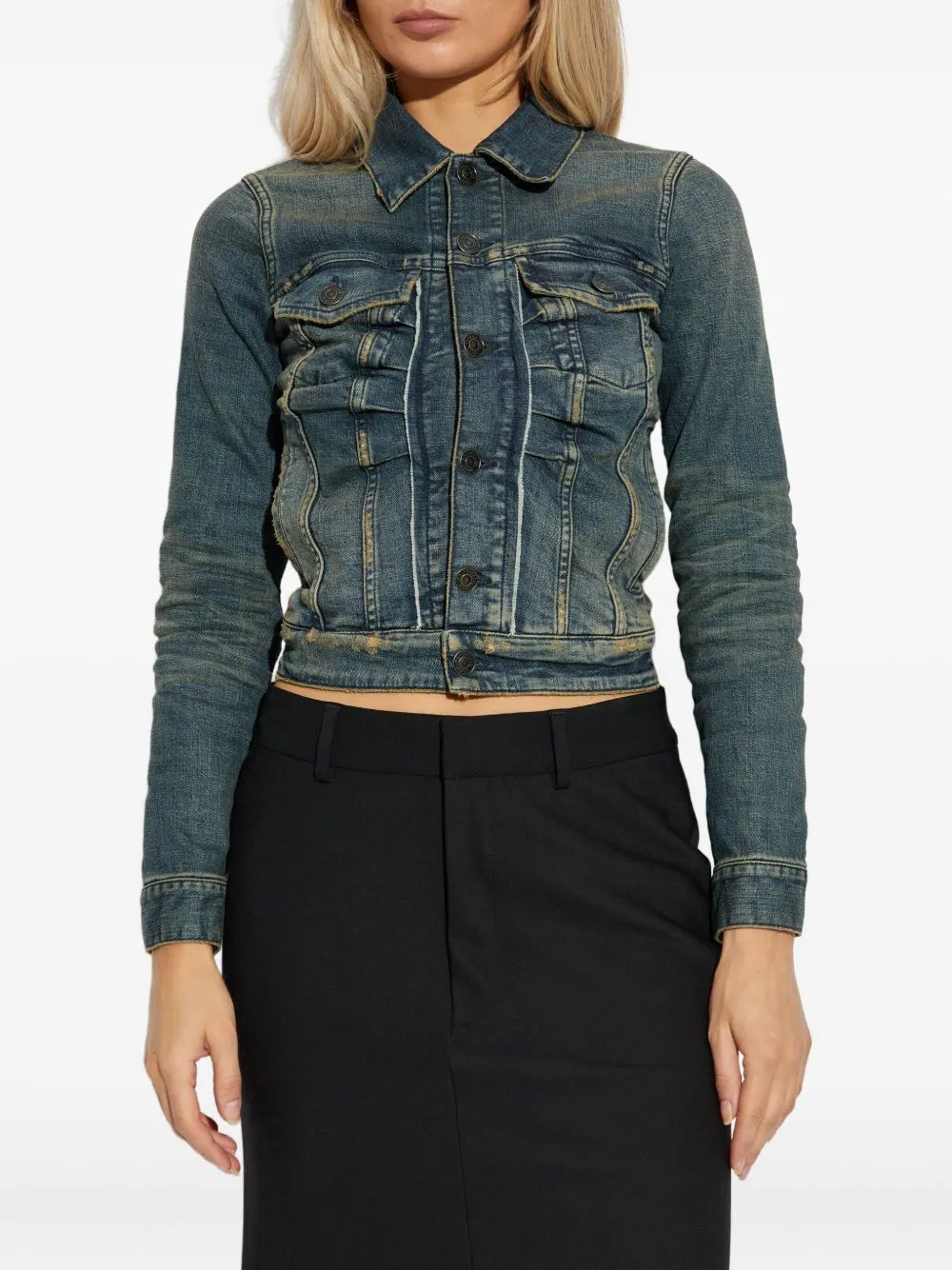 BUTTON FASTENING DENIM JACKET sold by Lord & Taylor product image thumbnail 3