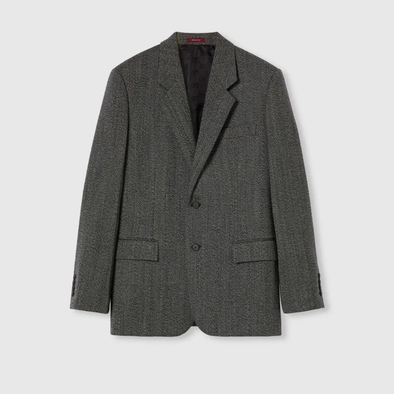 WOOL MOULINE JACKET sold by Lord & Taylor