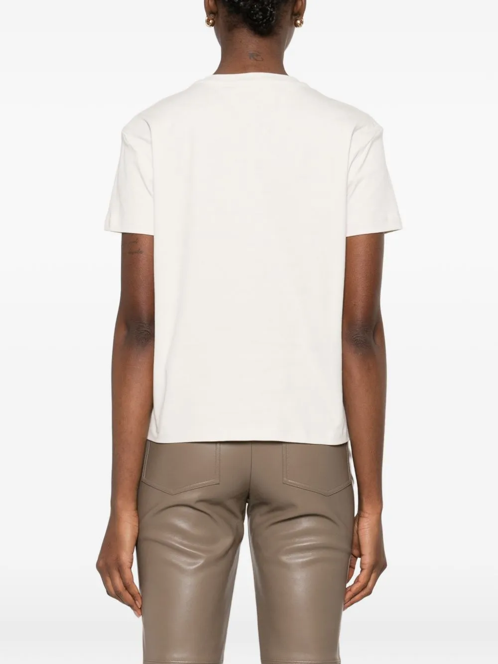 LOGO-EMBROIDERY T-SHIRT sold by Lord & Taylor product image thumbnail 4