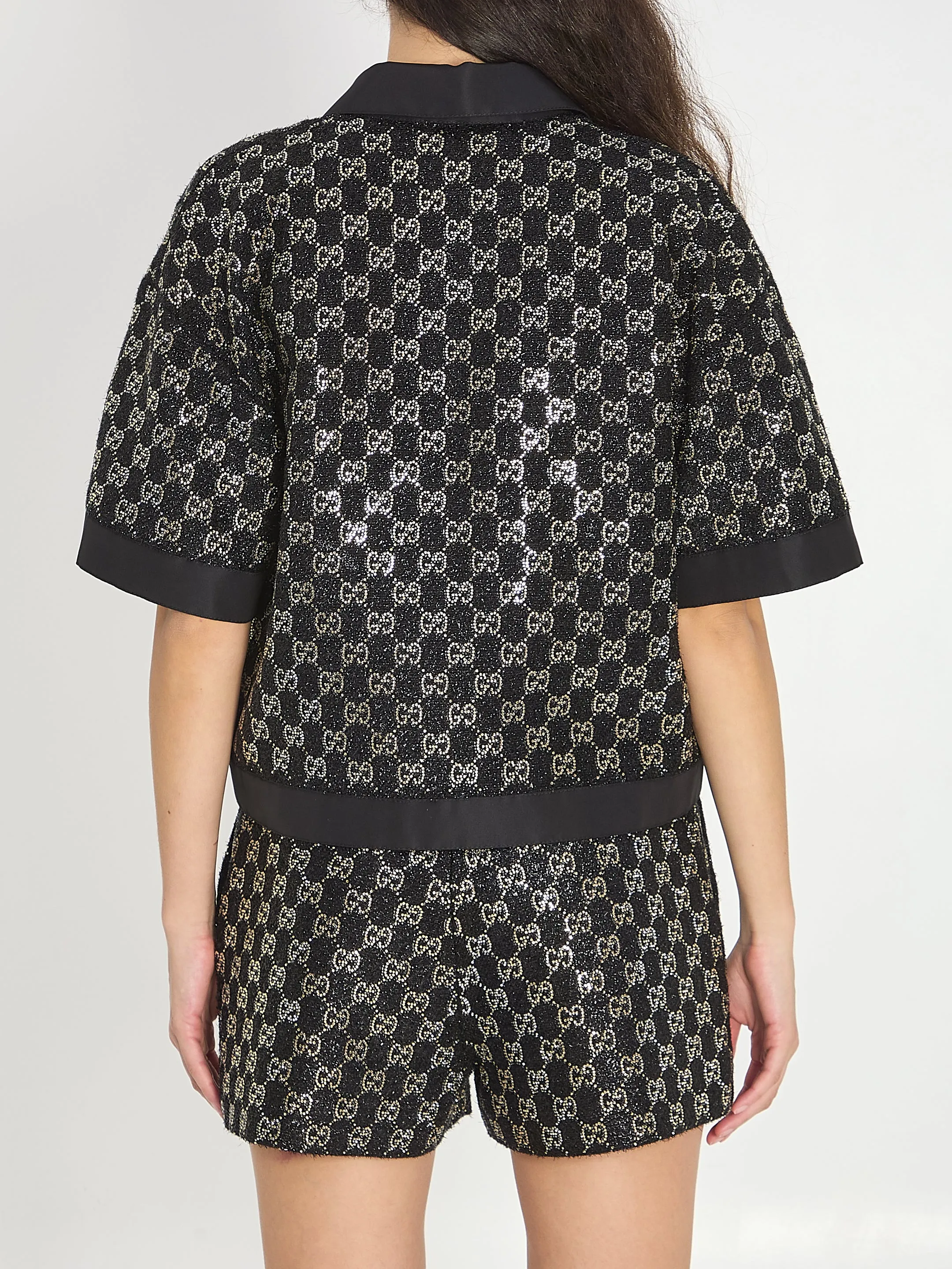 GG LAMÉ POLO SHIRT sold by Lord & Taylor product image thumbnail 4