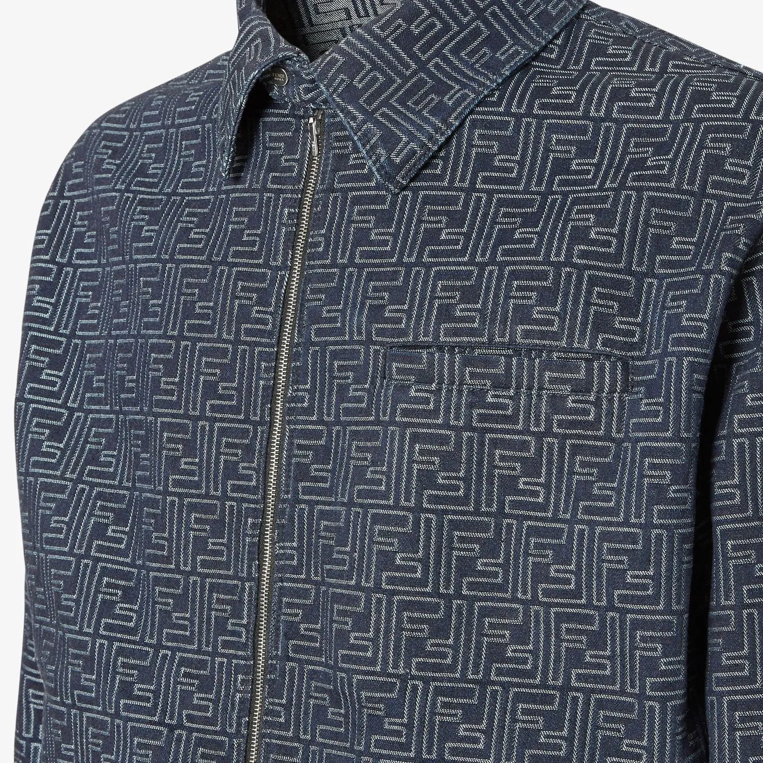 FF-JACQUARD DENIM BOMBER JACKET sold by Lord & Taylor product image thumbnail 3