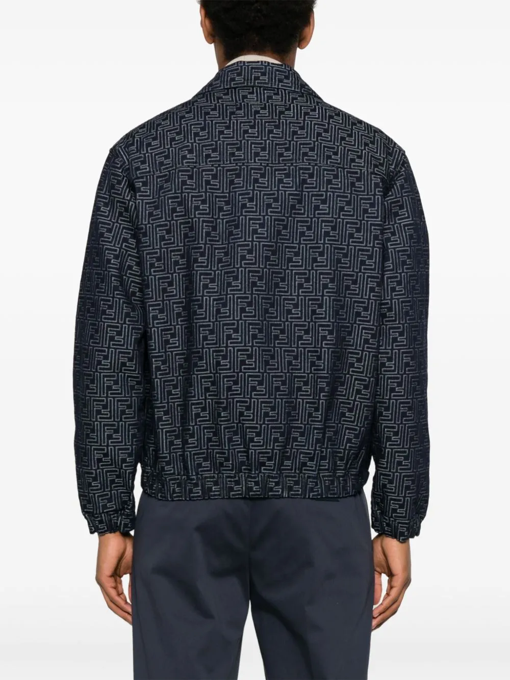 FF-JACQUARD DENIM BOMBER JACKET sold by Lord & Taylor product image thumbnail 4