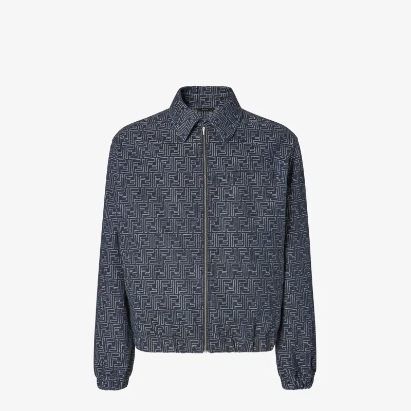 FF-JACQUARD DENIM BOMBER JACKET sold by Lord & Taylor