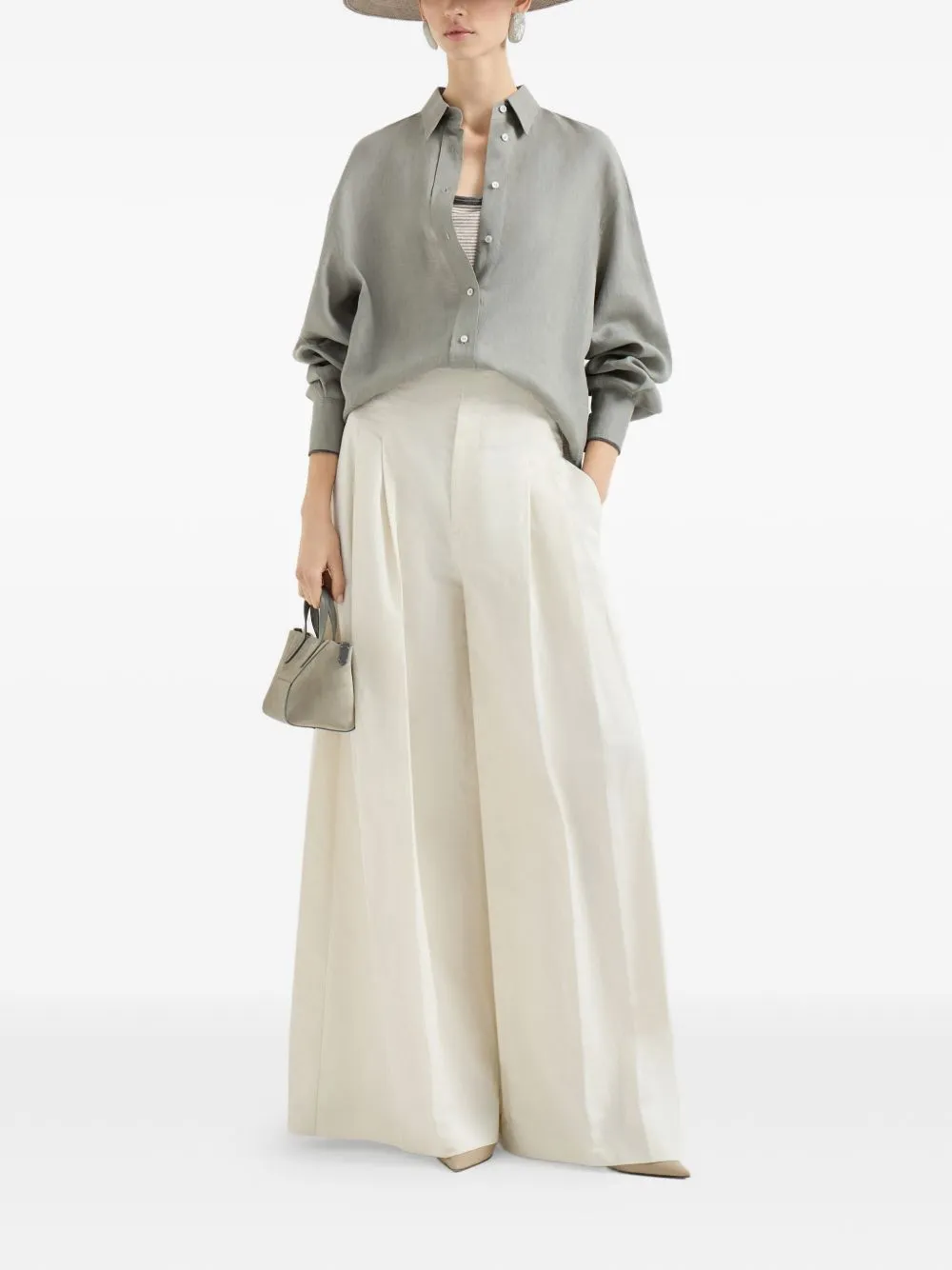 LINEN MONILI BUTTON SHIRT sold by Lord & Taylor product image thumbnail 3