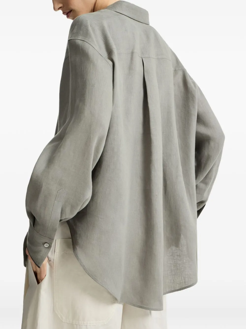 LINEN MONILI BUTTON SHIRT sold by Lord & Taylor product image thumbnail 5