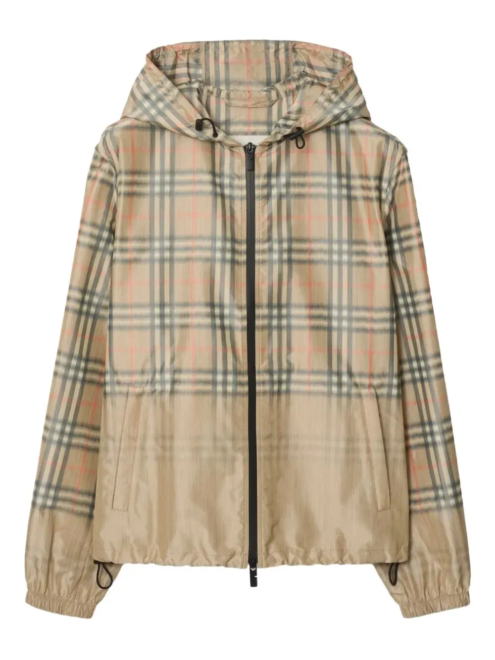 GRADIENT CHECK HOODED LIGHTWEIGHT JACKET sold by Lord & Taylor