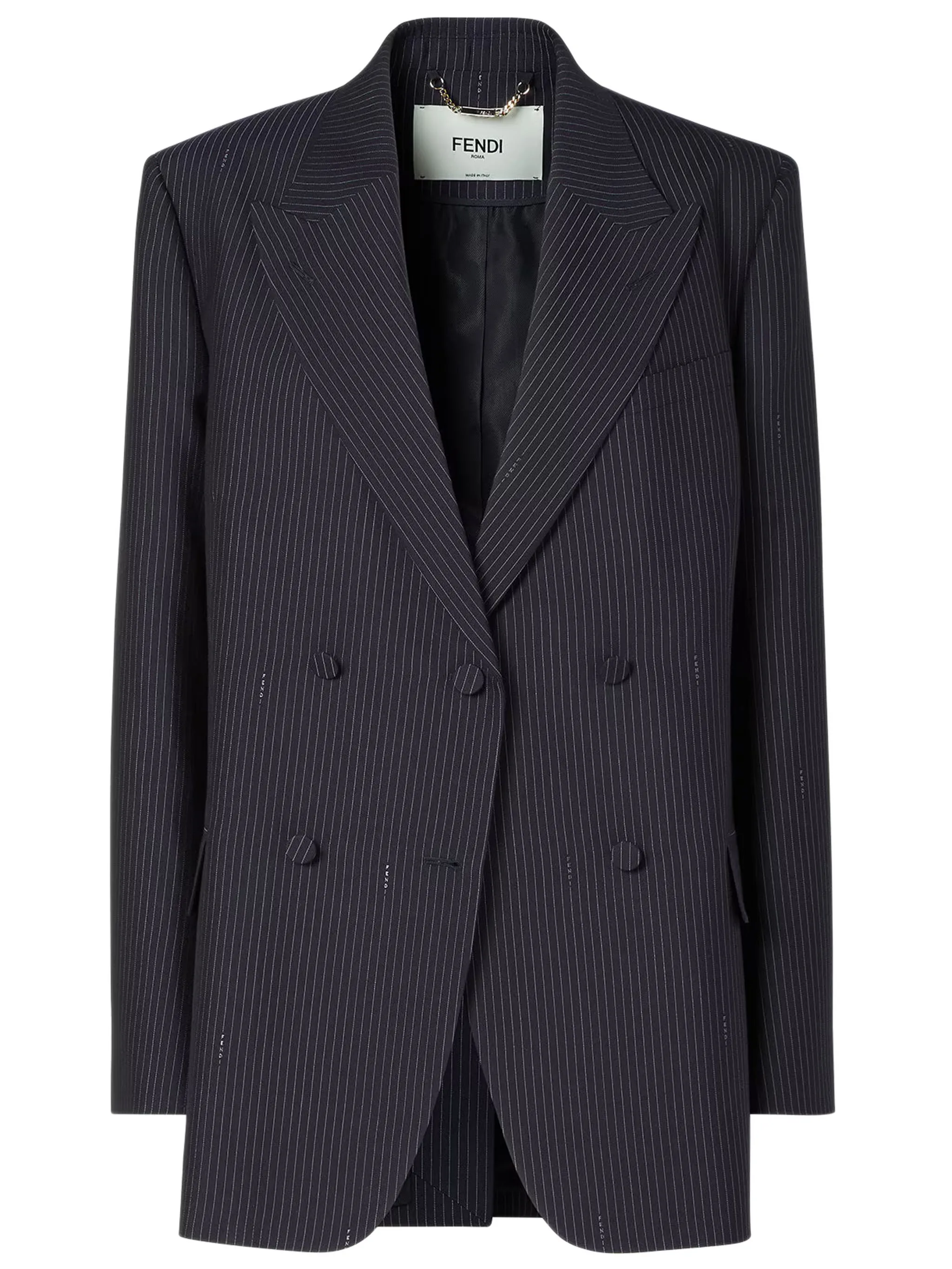 PINSTRIPE FLAP-POCKET BLAZER sold by Lord & Taylor