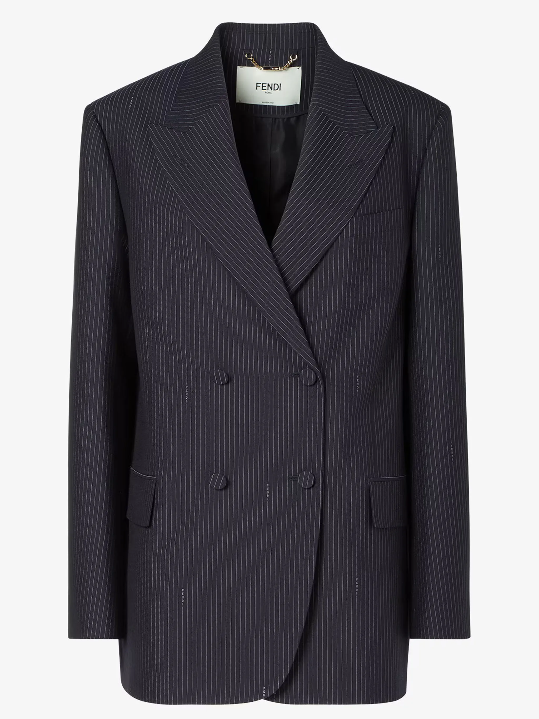 PINSTRIPE FLAP-POCKET BLAZER sold by Lord & Taylor product image thumbnail 5
