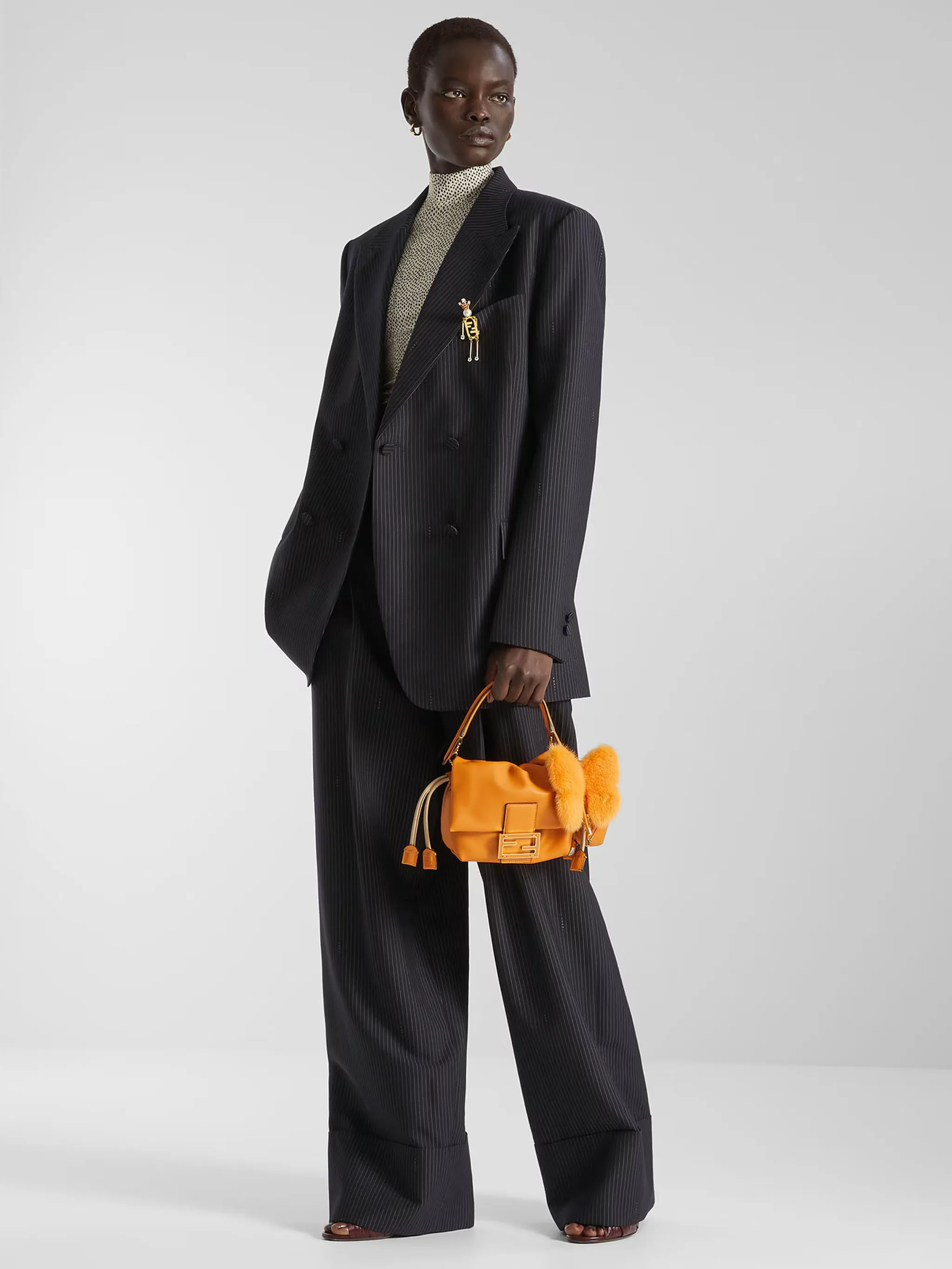 PINSTRIPE FLAP-POCKET BLAZER sold by Lord & Taylor product image thumbnail 2