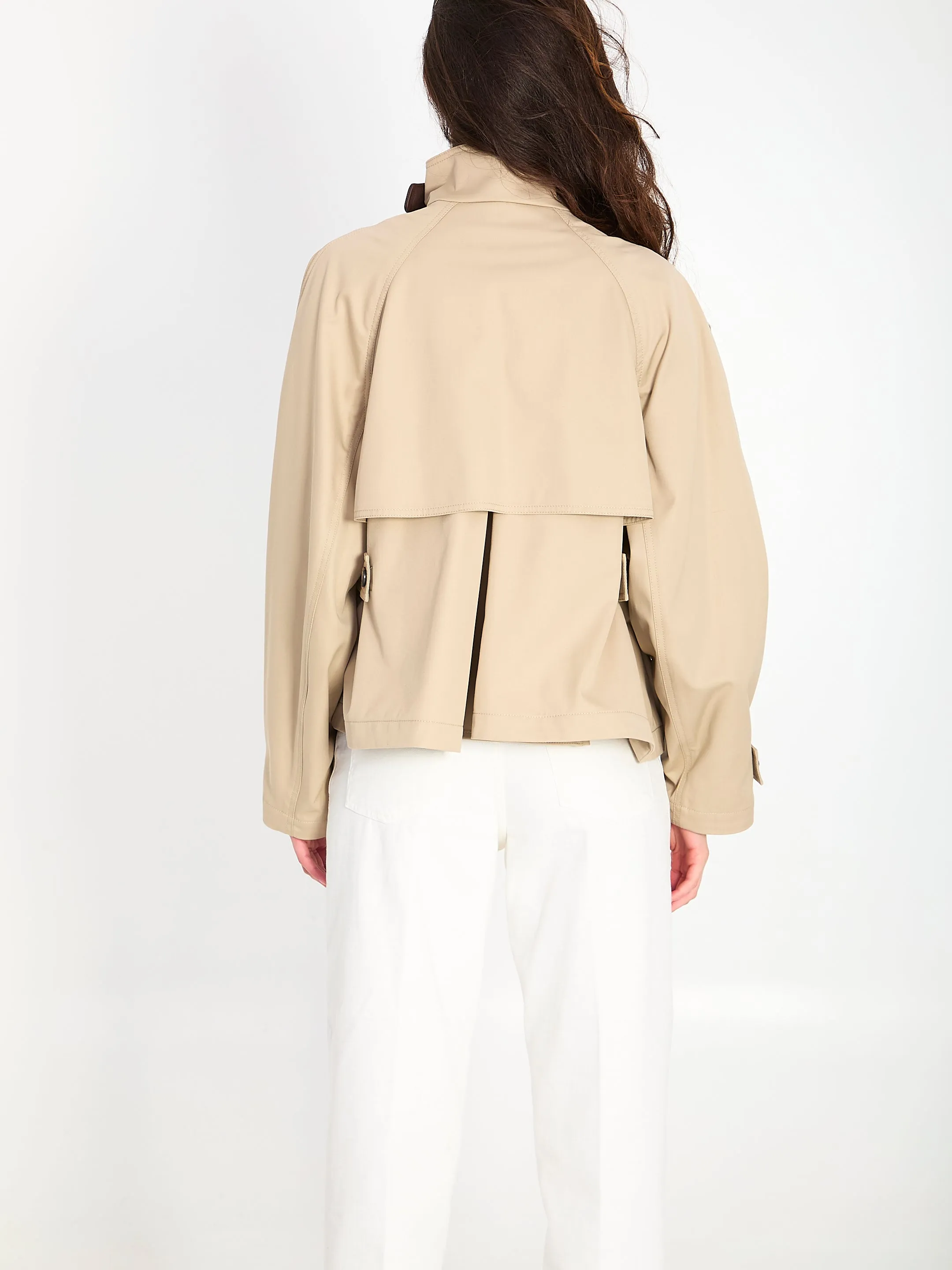 SHORT PARKA IN COTTON AND SILK sold by Lord & Taylor product image thumbnail 4