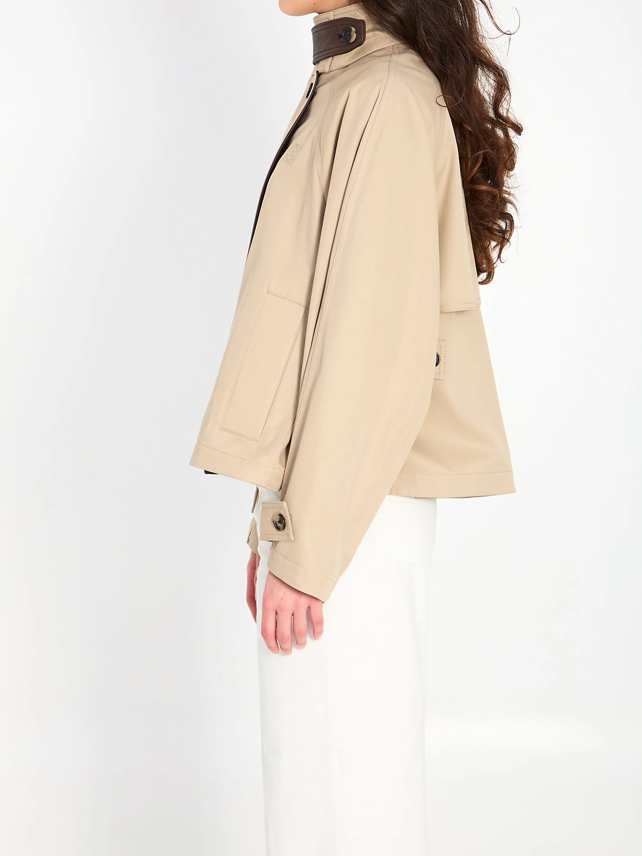 SHORT PARKA IN COTTON AND SILK sold by Lord & Taylor product image thumbnail 3