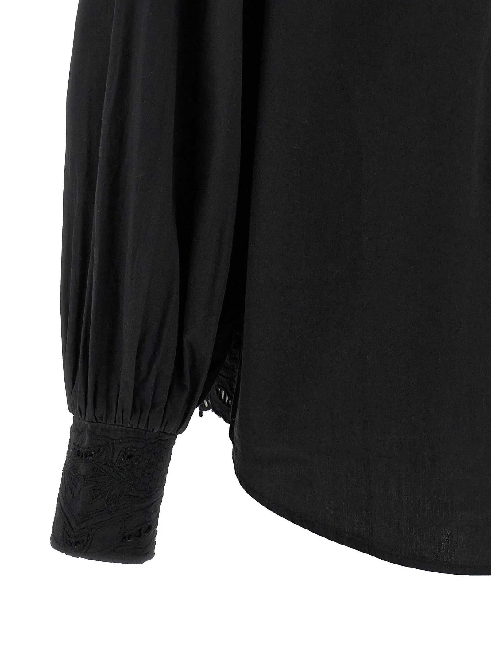 'Black embroidered' shirt sold by Lord & Taylor product image thumbnail 4