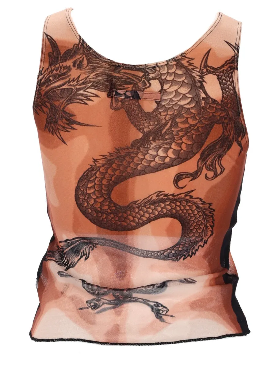 SAFE SEX TATOO PRINT TOP sold by Lord & Taylor product image thumbnail 3