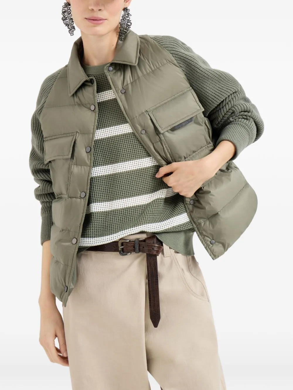 NYLON SHORT DOWN JACKET sold by Lord & Taylor product image thumbnail 2