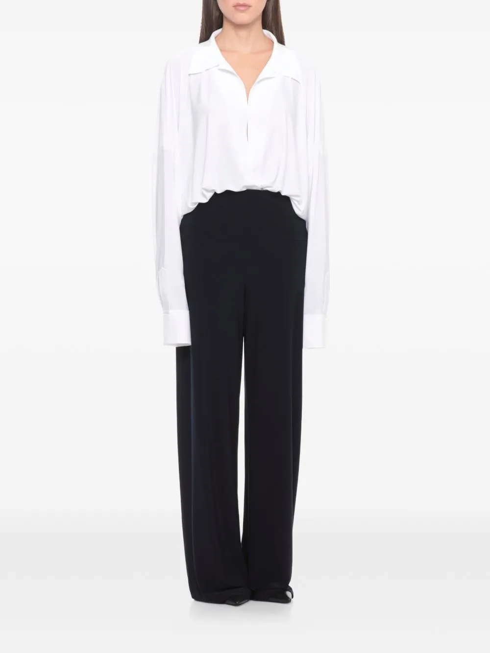 OVERSIZED SHIRT BODYSUIT sold by Lord & Taylor product image thumbnail 3